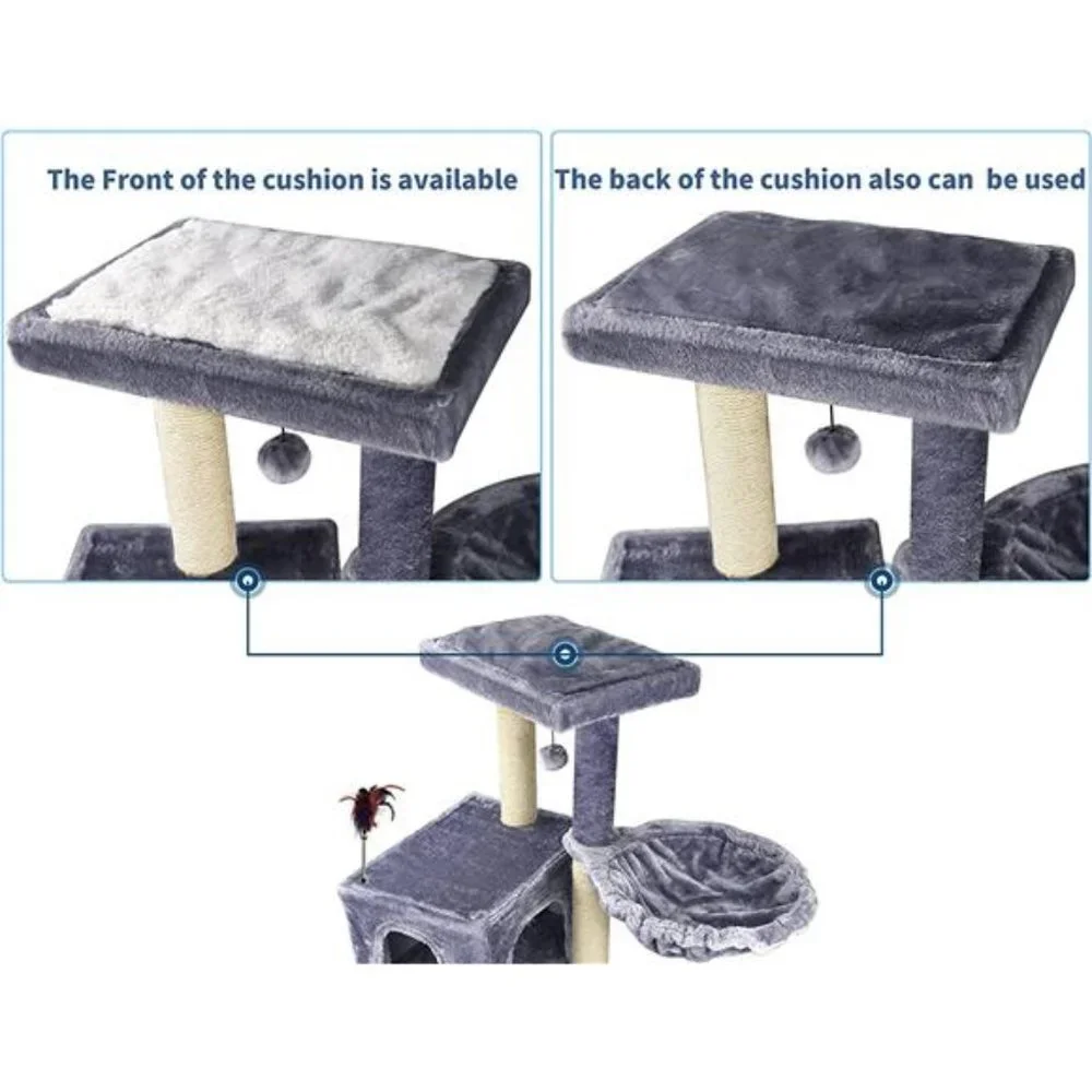 Cat Tree has Scratching Toy with a Ball Activity Centre Cat Tower Furniture